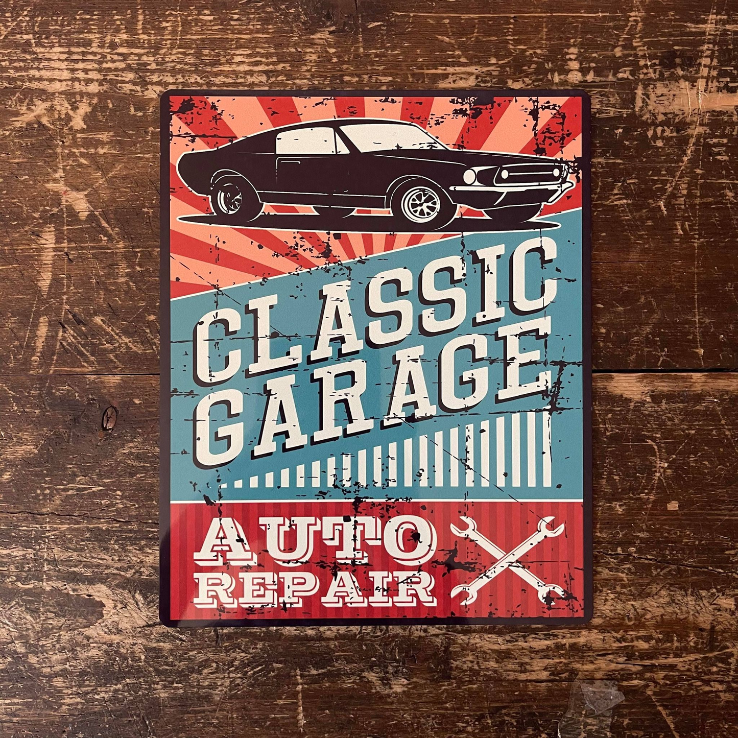 Classic Garage Auto Repair | Metal Retro Wall Sign