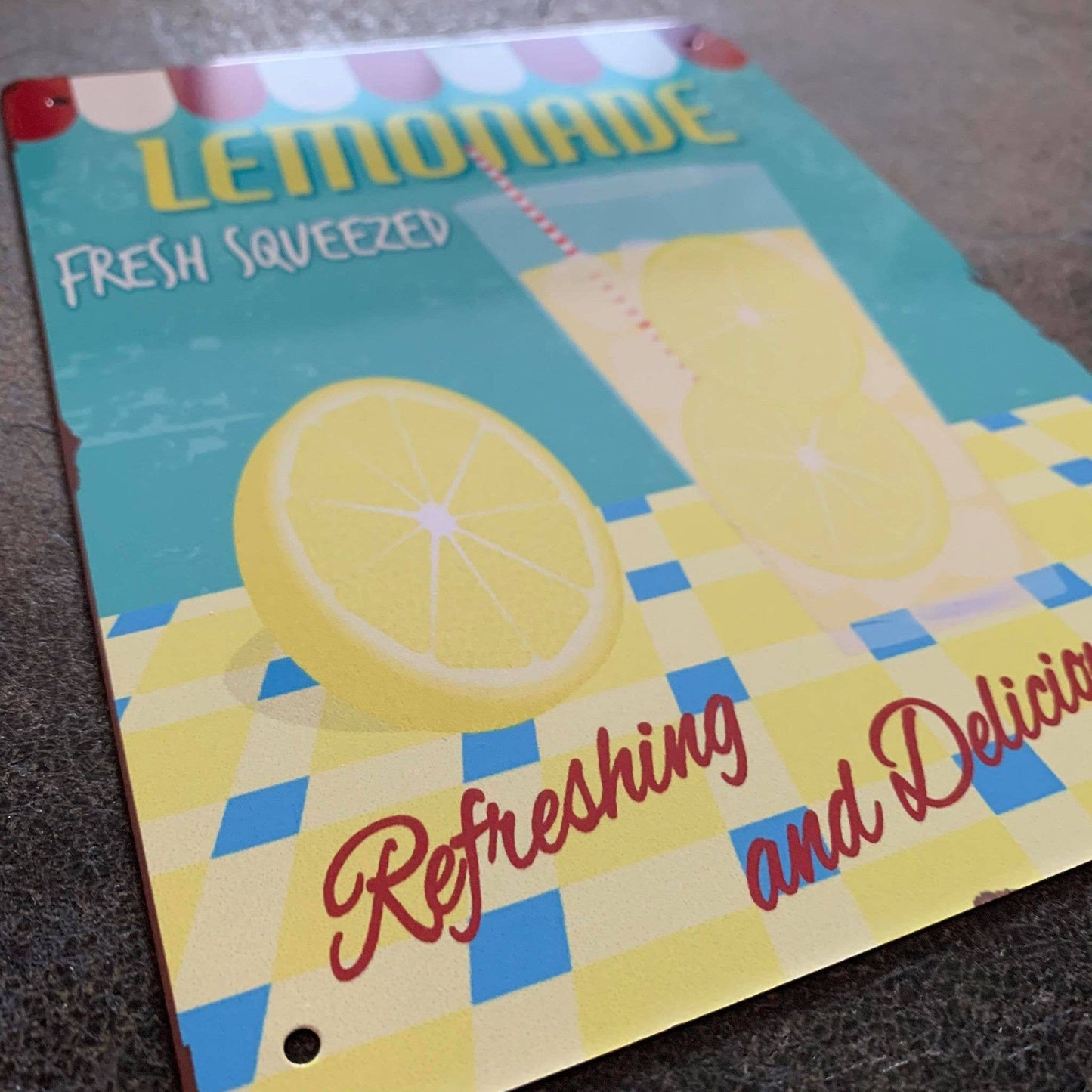 Lemonade Retro | Metal Advertising Wall Sign