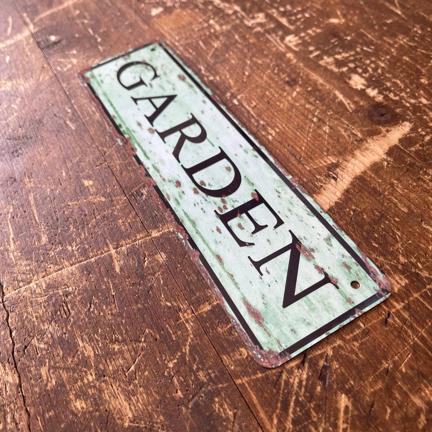 Garden Door Sign - | Metal Art Wall Sign