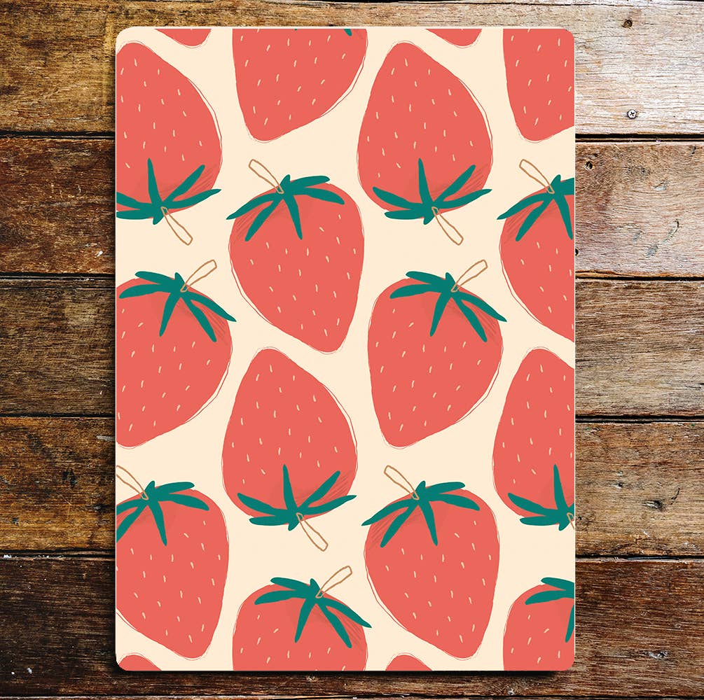 Strawberries kitchen Metal Wall Sign