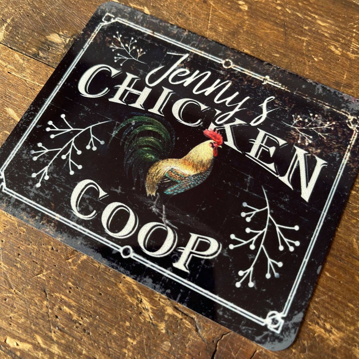 Name Chicken Coop Custom | Metal Wall Sign