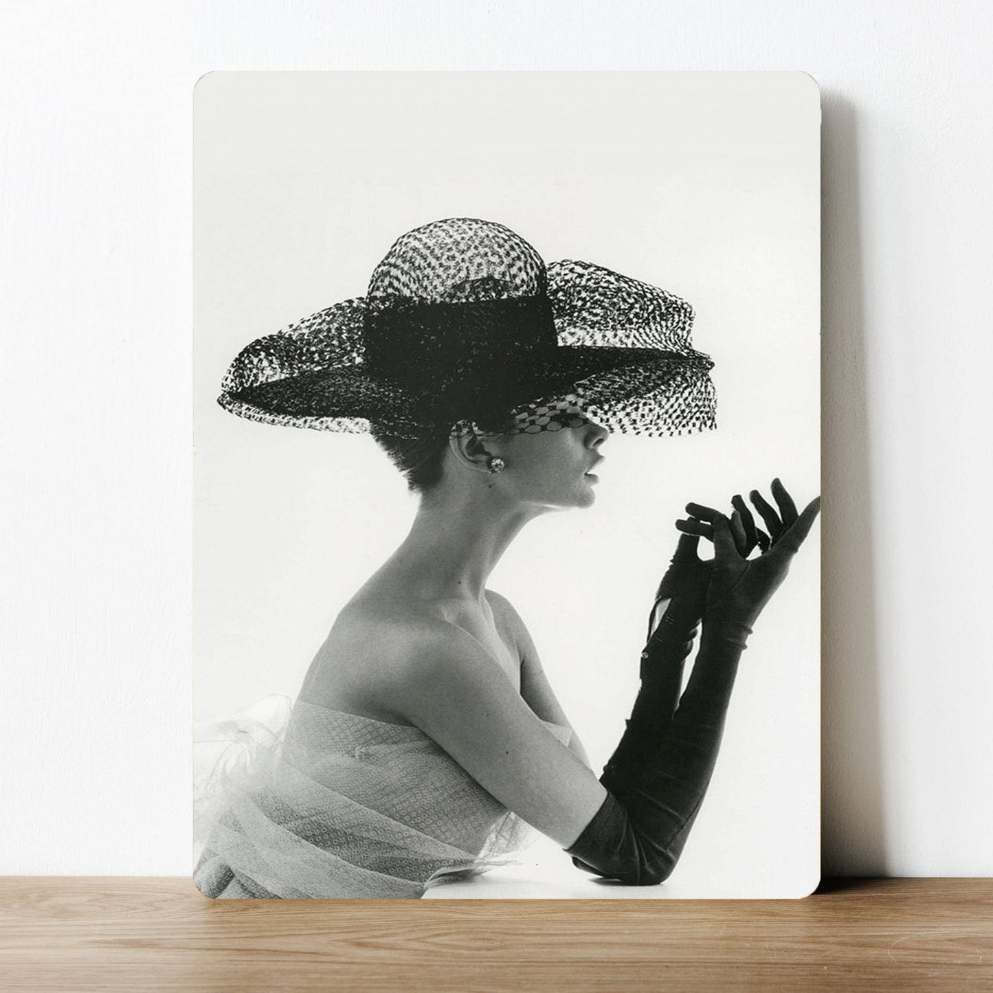 Jean Shrimpton Black and White | Metal Sign Plaque