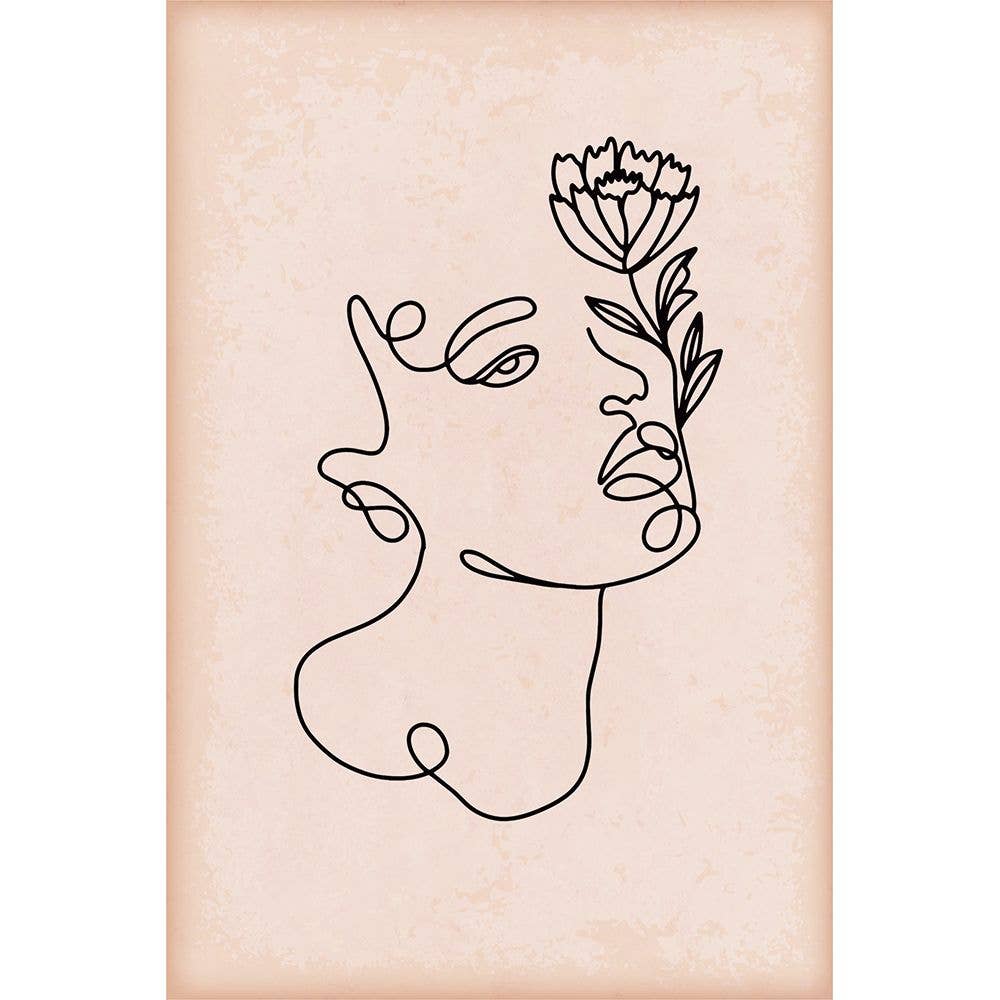 Metal Sign Line Lady Collection set Plaque 6