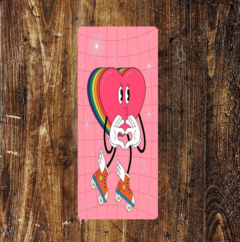 Rainbow Hart Happy Flower Fun Lifestyle Art | Metal Sign