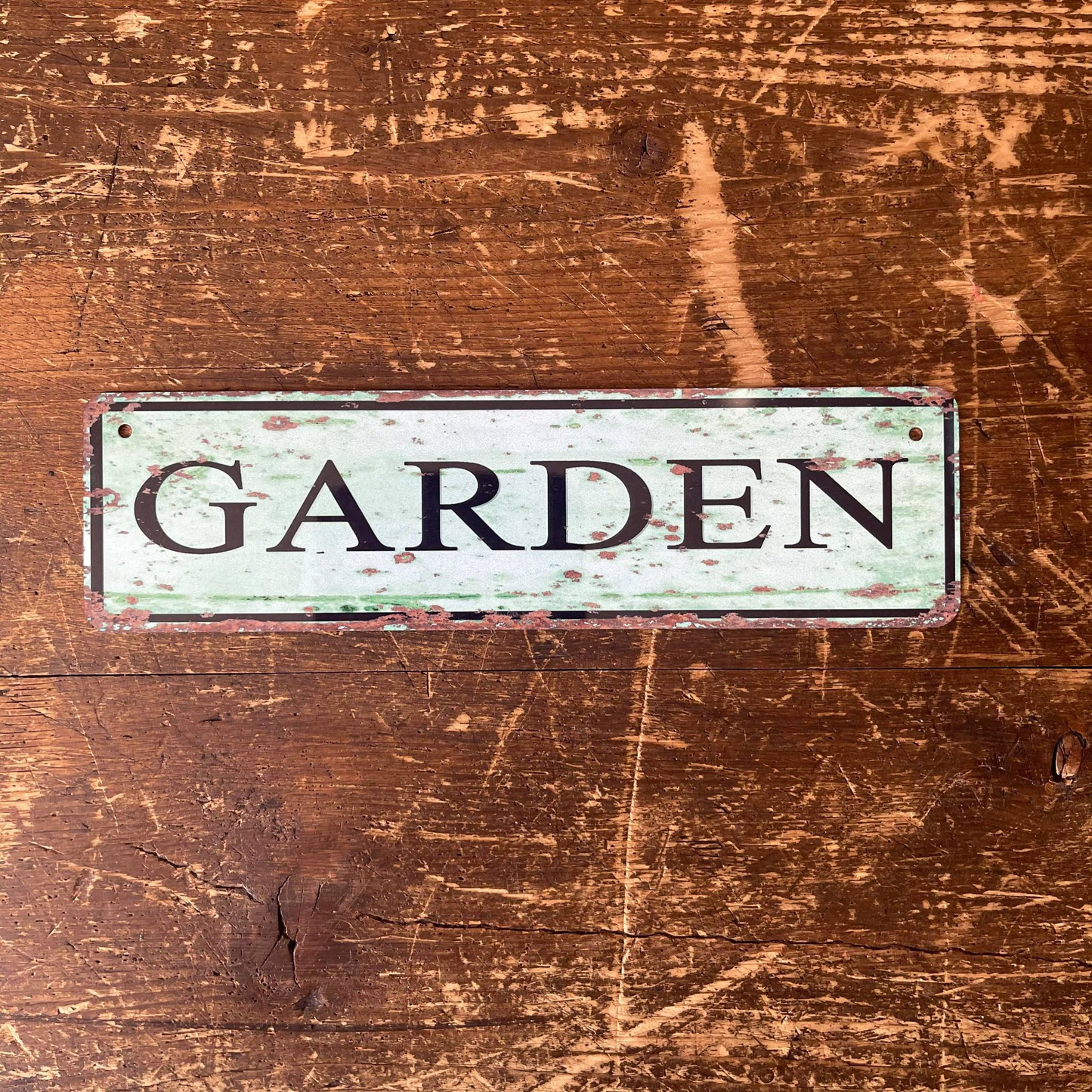 Garden Door Sign - | Metal Art Wall Sign