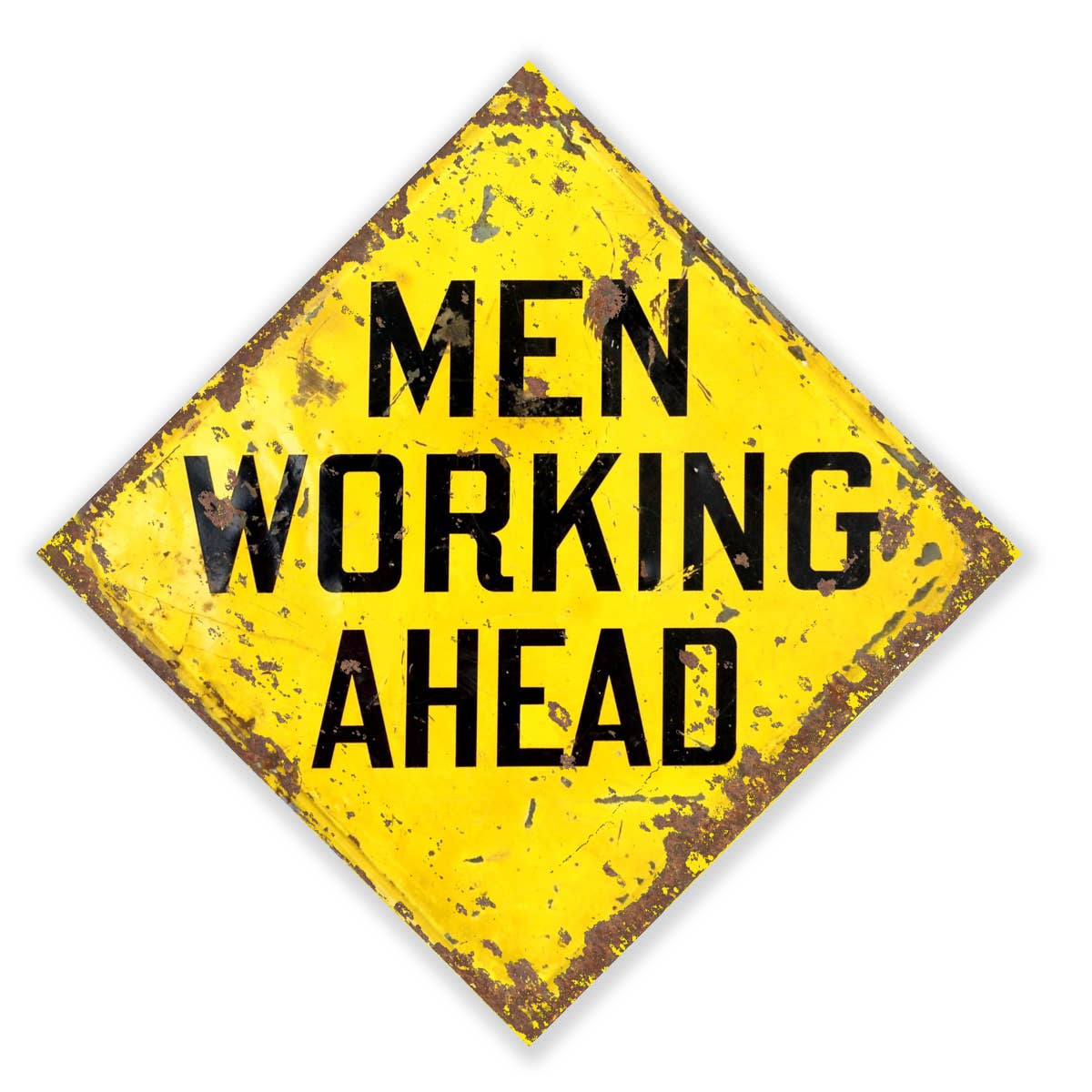 Men at work | Metal Sign Plaque Square