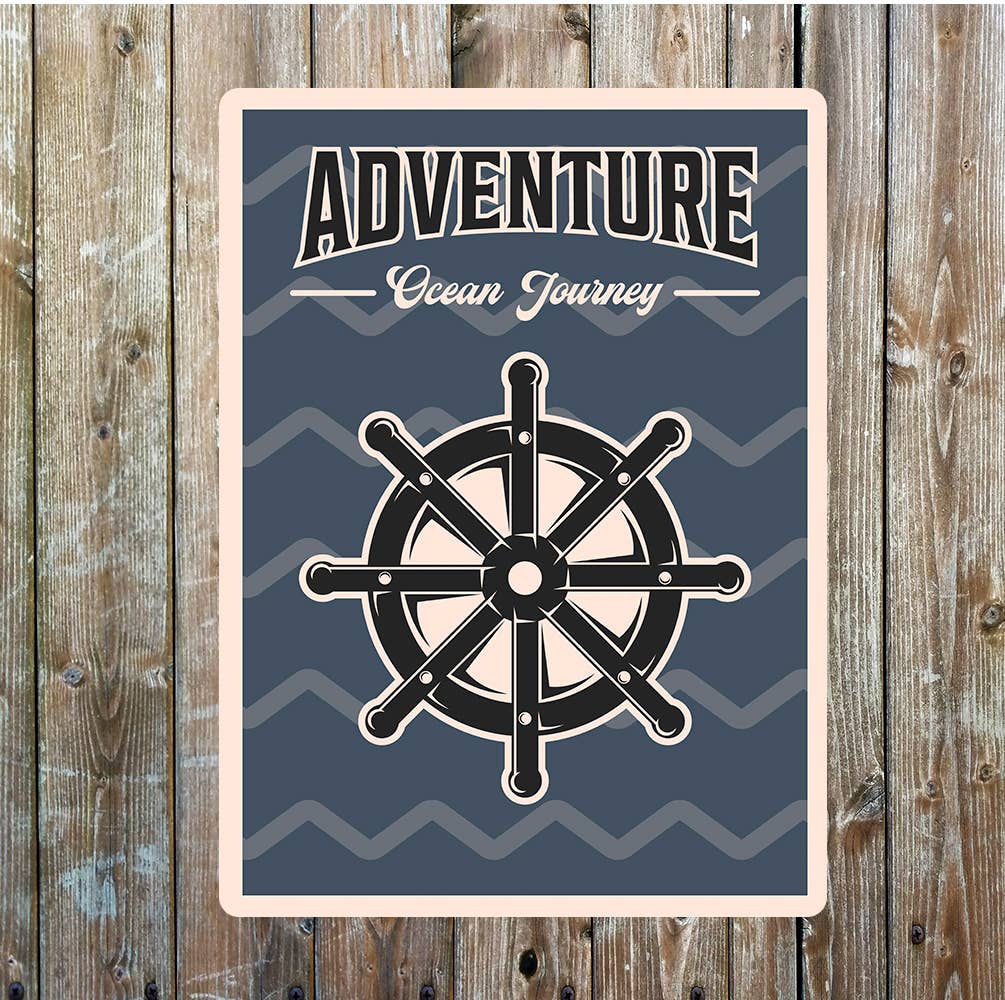 Ocean Journey Adventure | Metal Sign Plaque