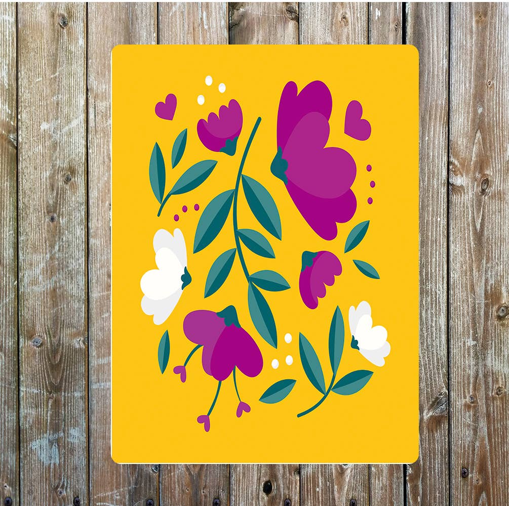 Nature flower art | Metal Sign Plaque