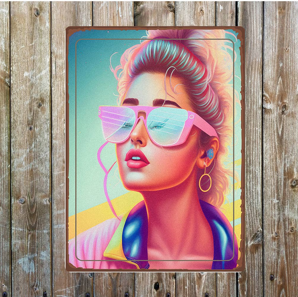 Pop art shades Metal Sign Plaque