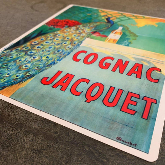 Cognac Jacquet Drink Peacock | Metal Sign