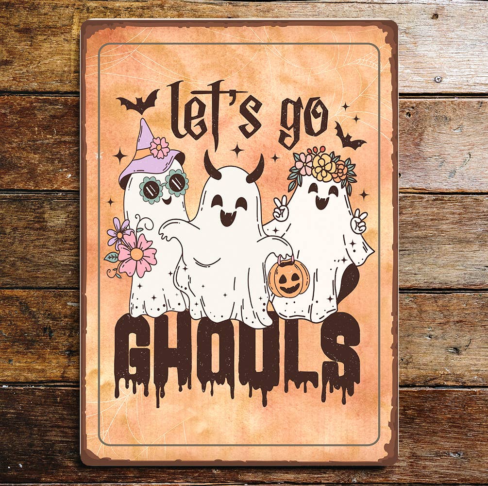 Halloween Ghouls Art | Metal Sign Plaque