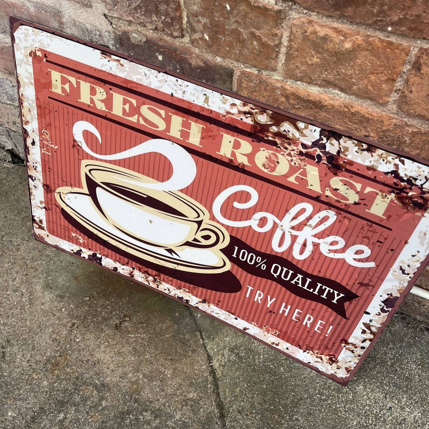 Fresh Roast Coffee | Metal Vintage Wall Sign