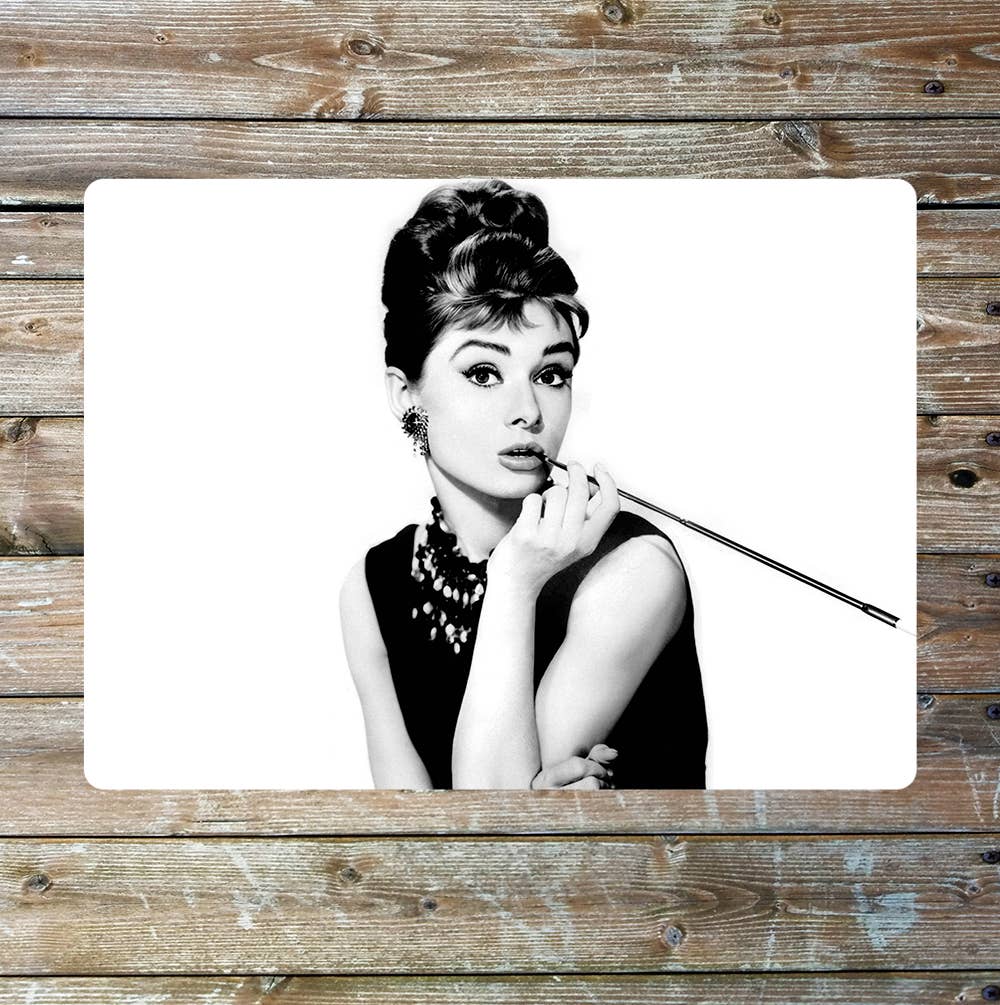 Audrey Hepburn Breakfast At Tiffany| Metal Sign