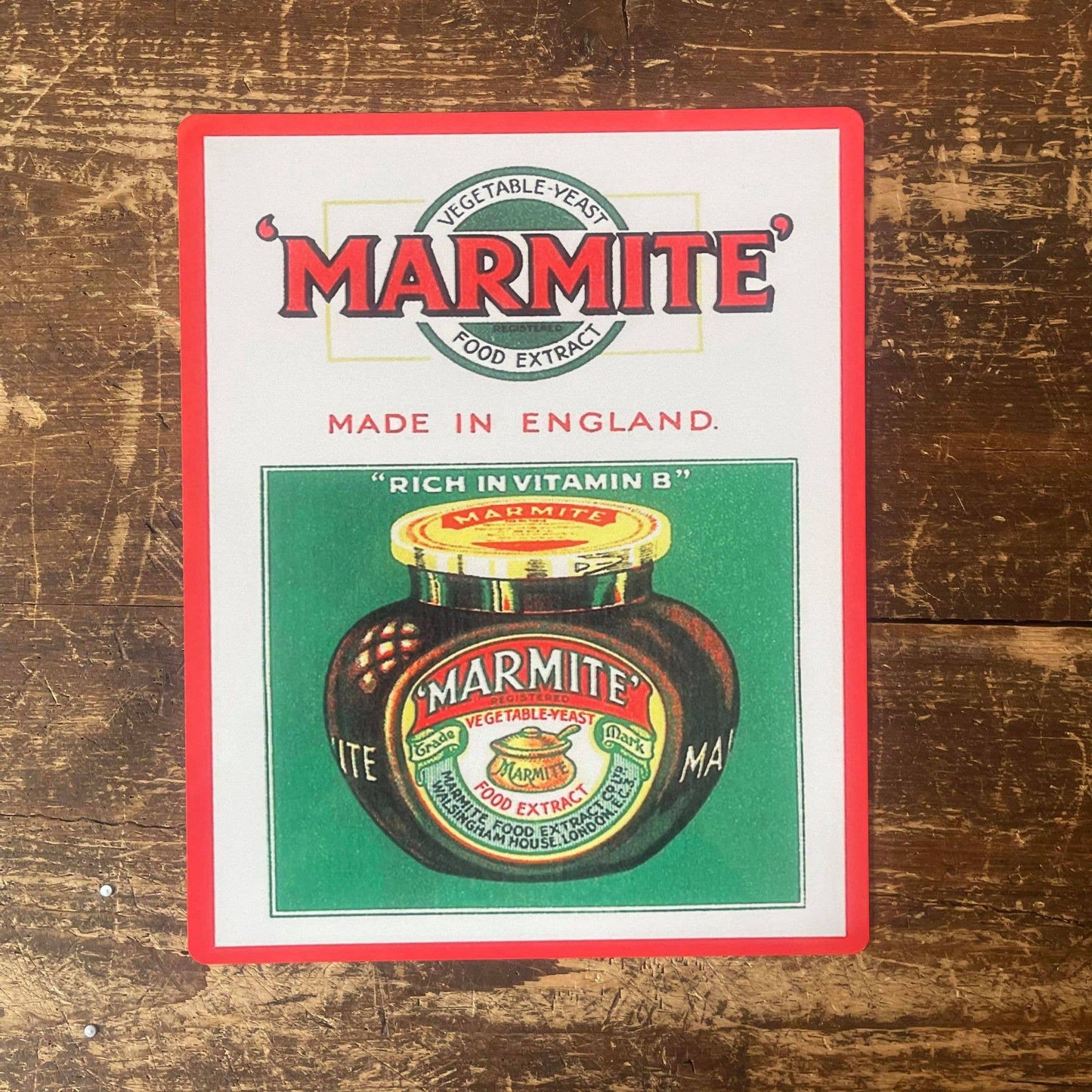 Marmite Made In England | Metal Sign