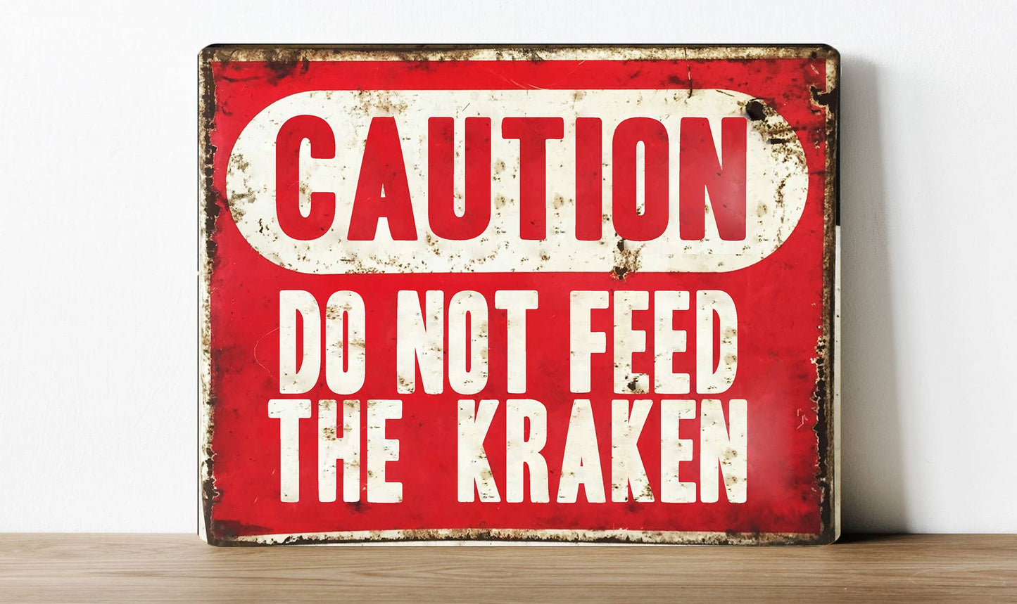 Caution No feed Kitten Cat | Metal Sign Plaque