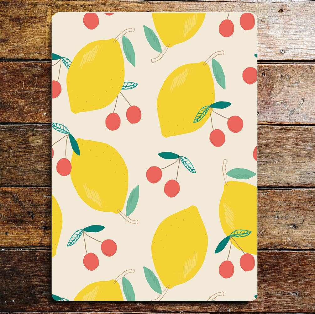 Lemon and Cherry fresh kitchen | Metal Wall Sign