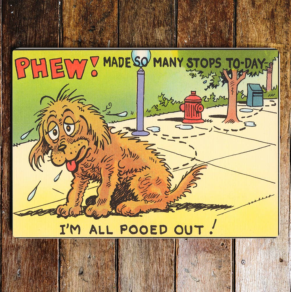 Pet Joke Fun Metal Sign Plaque