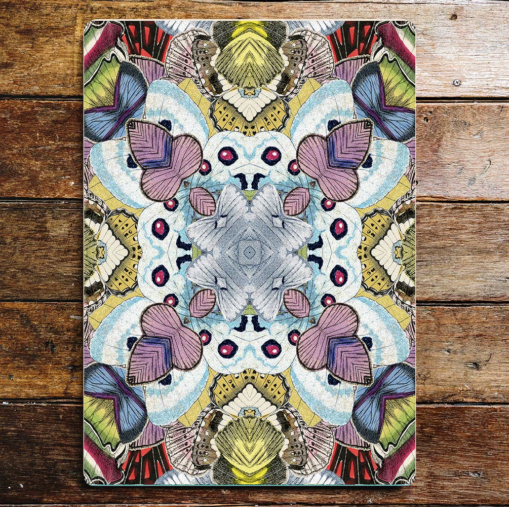 Multicolour Butterfly Abstract Pattern | Metal Sign Plaque