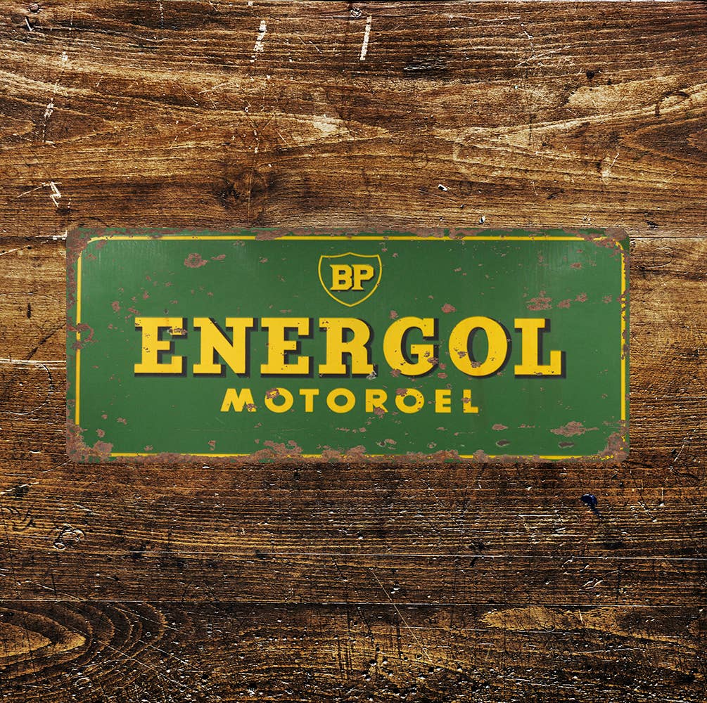BP Energol Motor oil Automotive Car | Metal Sign Plaque