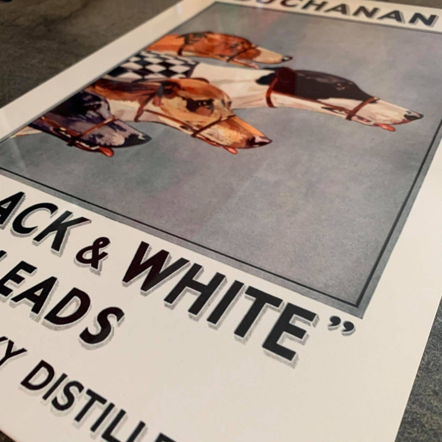 Buchanan's Black and White Scotch Whiskey | Metal Sign