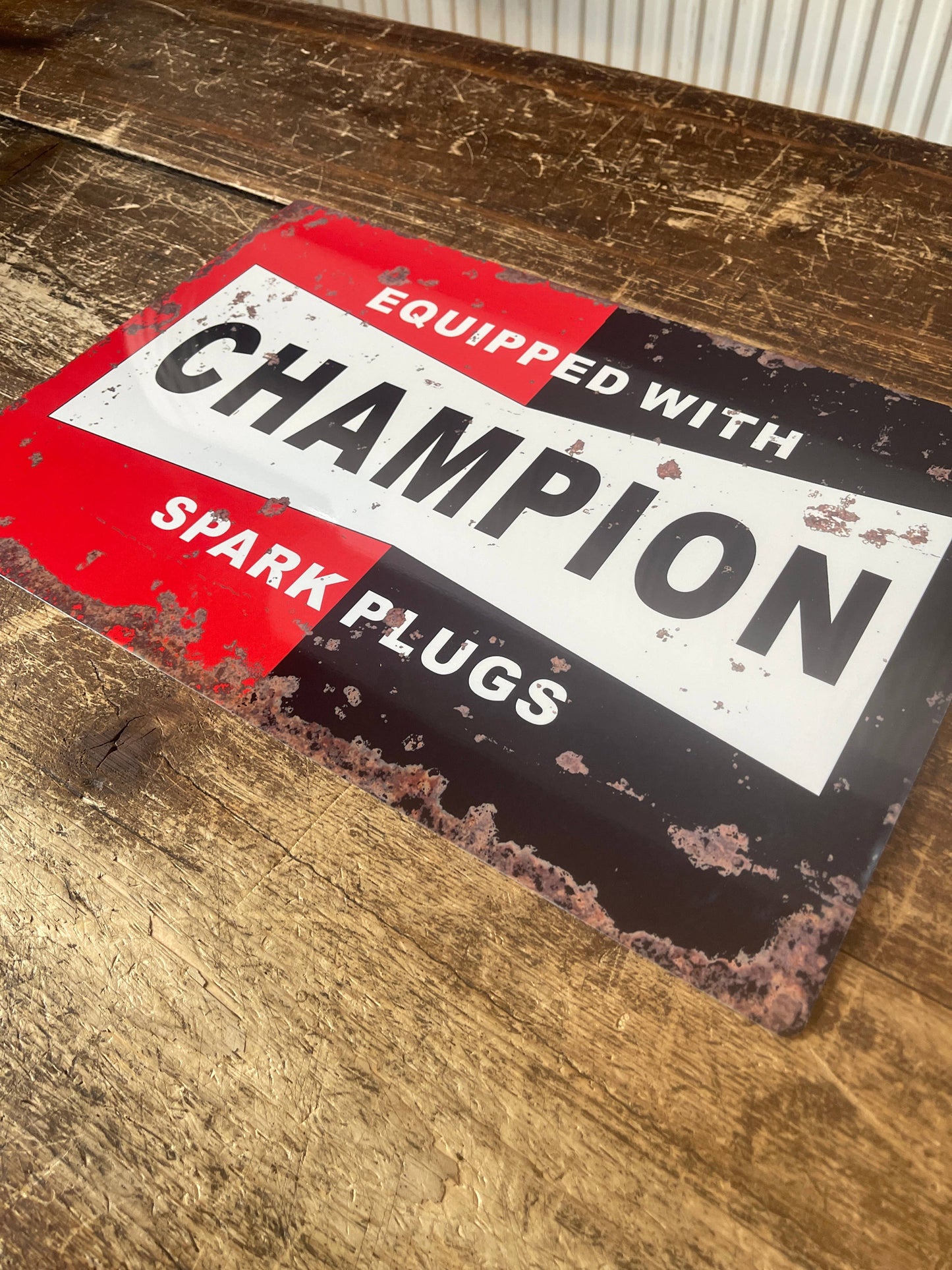 Champion Spark Plugs | Metal Sign Plaque