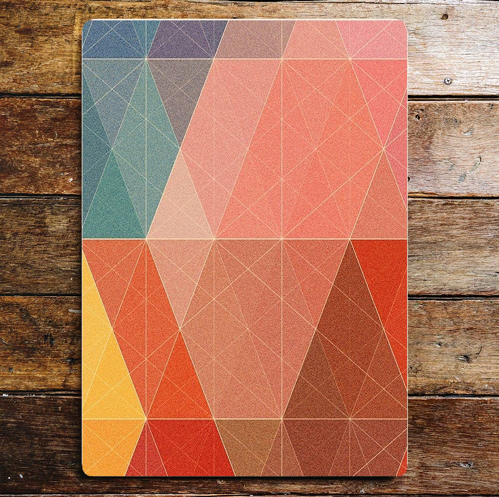 Abstract Colours Dimonds | Metal Wall Sign