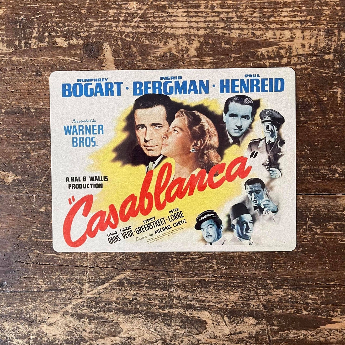Casablanca | Metal Movie Wall Sign