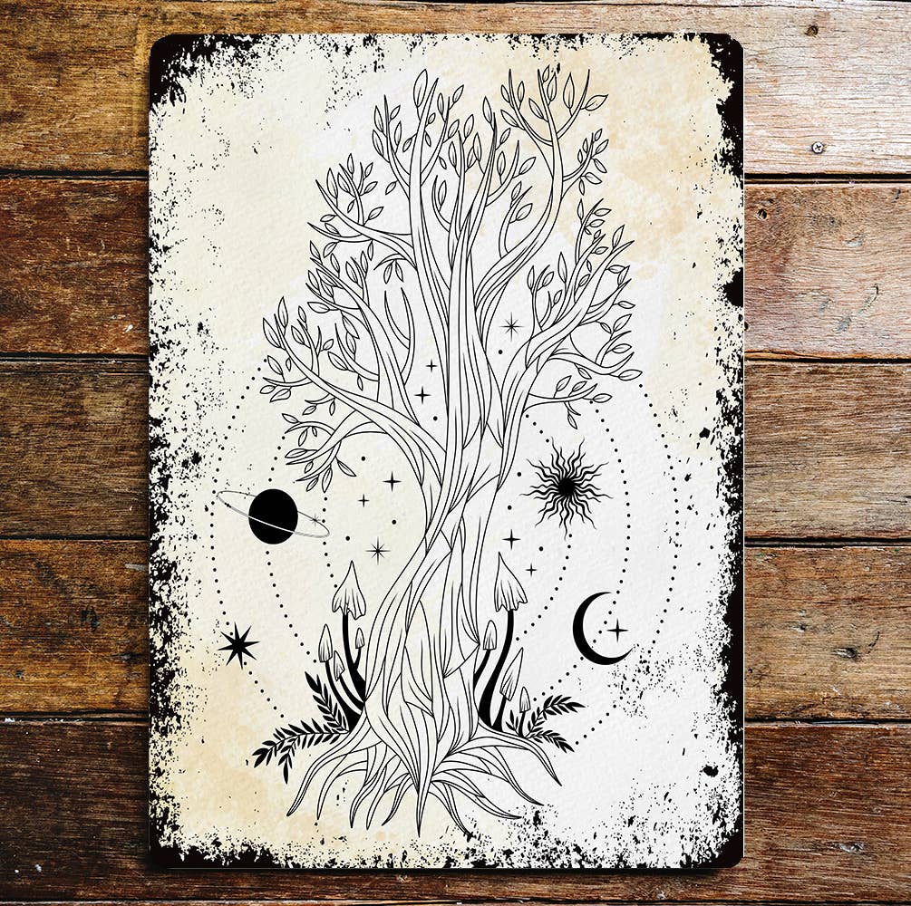 Magic Tree mystical | Metal Wall Sign Plaque