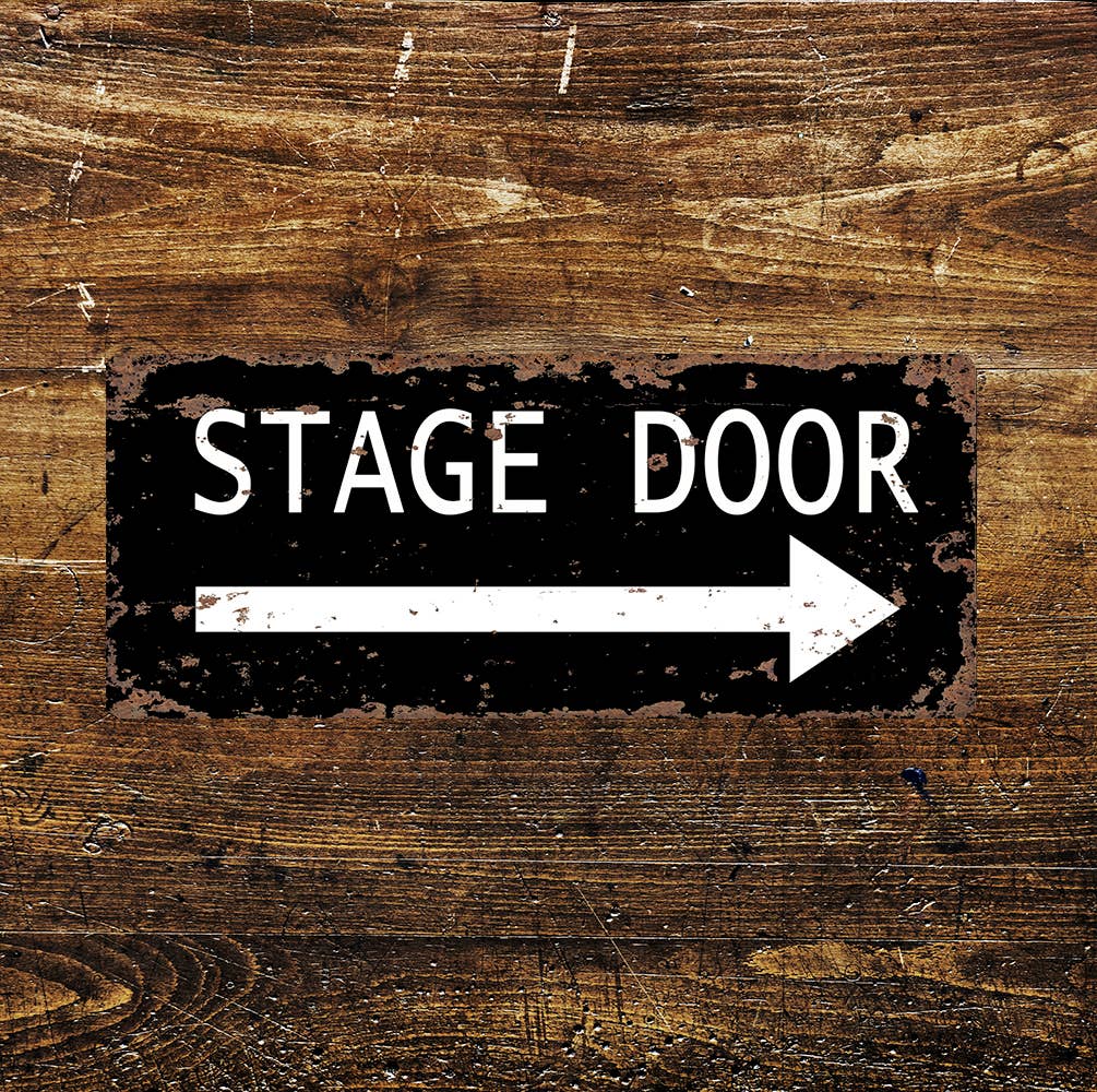 STAGE DOOR Vintage Look Art | Metal Sign