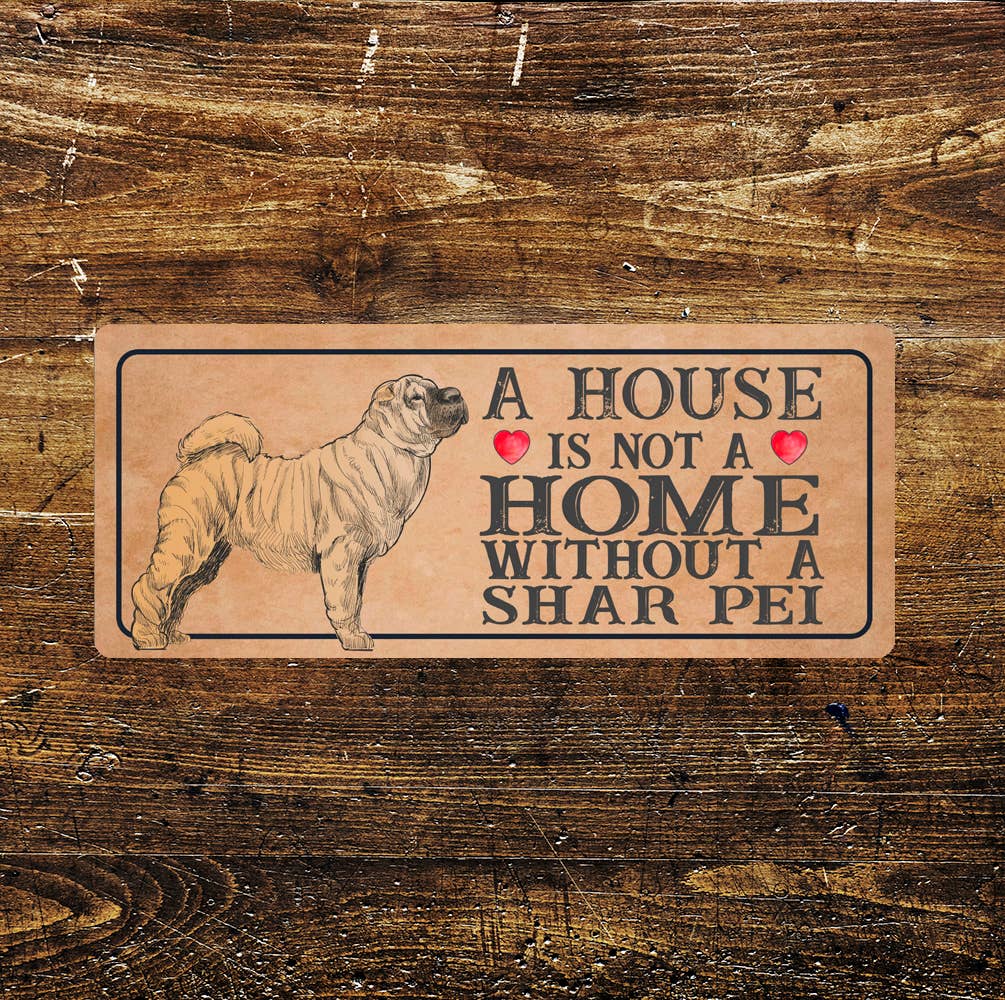 Shar pei Dog | Metal Sign Plaque
