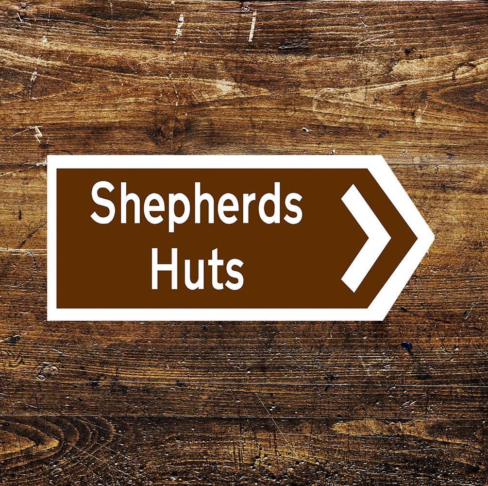 Shepherds Huts Arrow Art Deco | Metal Sign