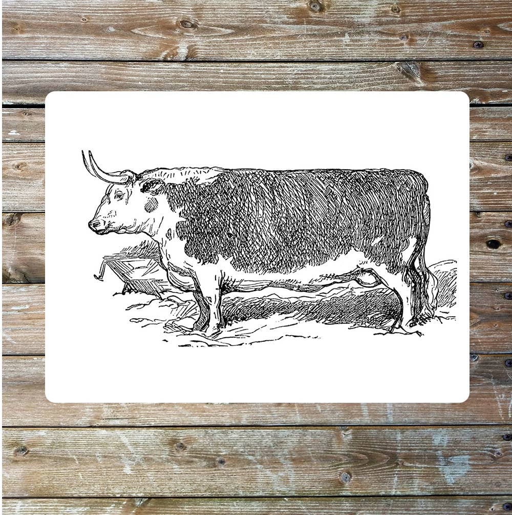 Vintage bull beef | Metal Sign Plaque