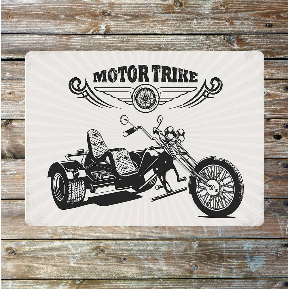 Motor Trike art | Metal Sign Plaque