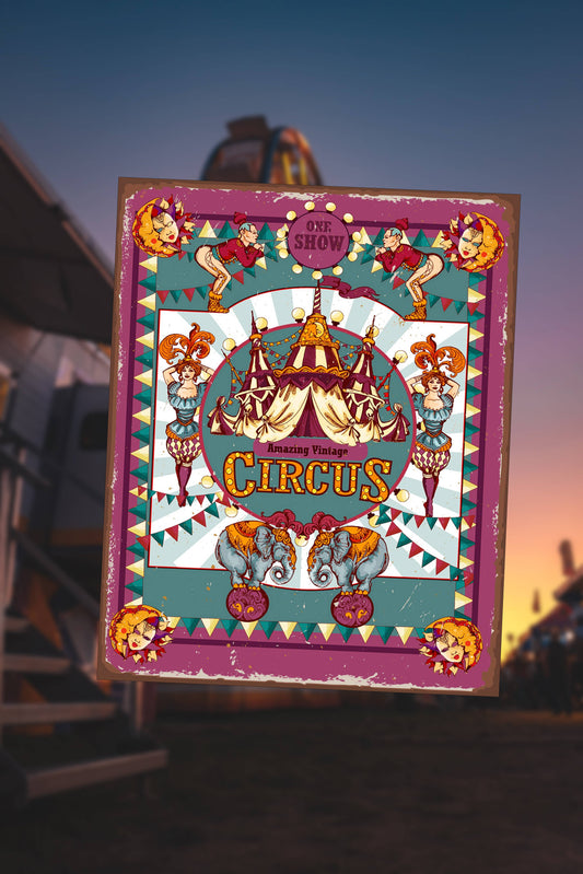 Vintage Circus | Metal Sign Plaque