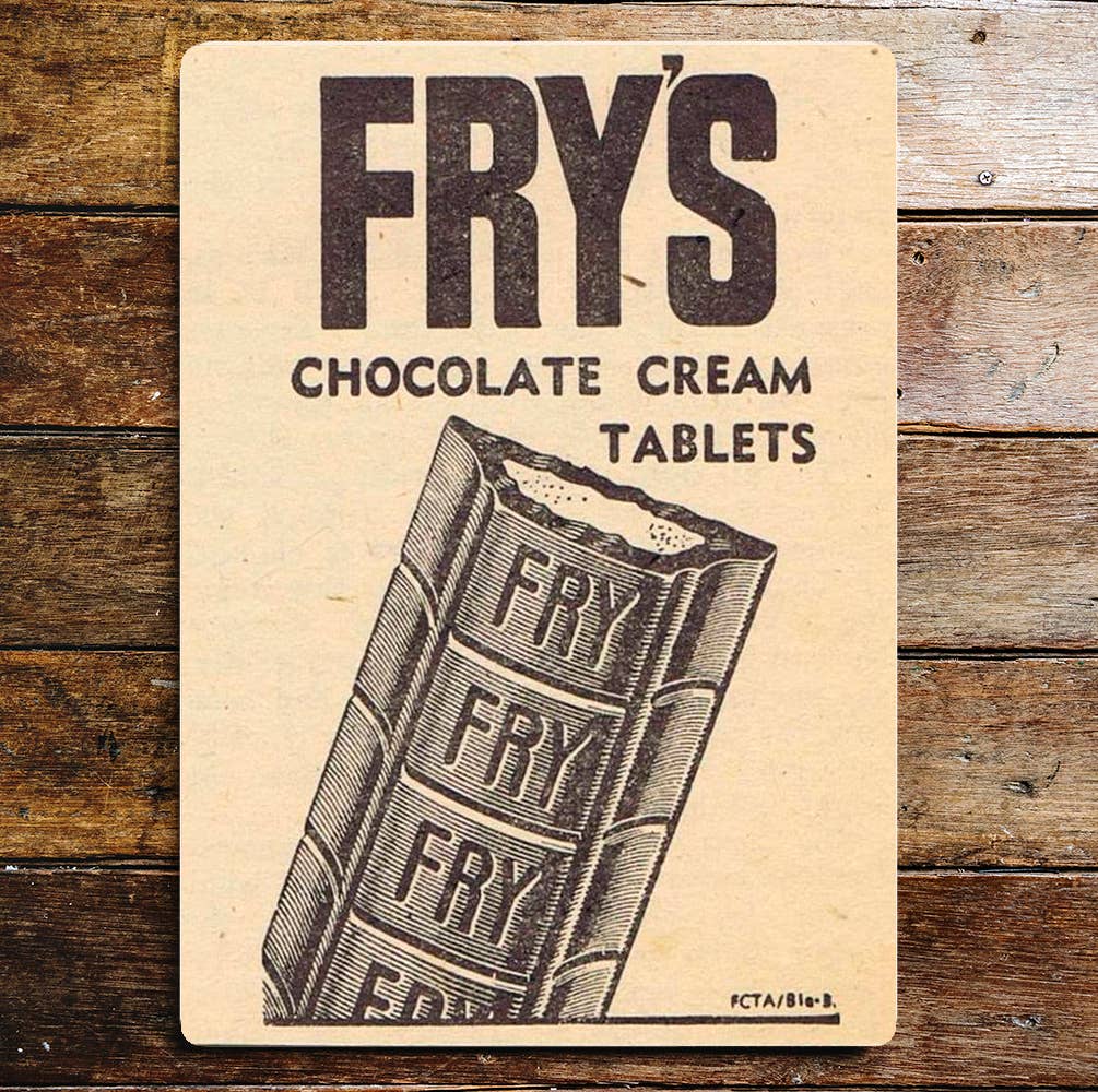 Frys Chocolates Cream Tablets | Metal Sign
