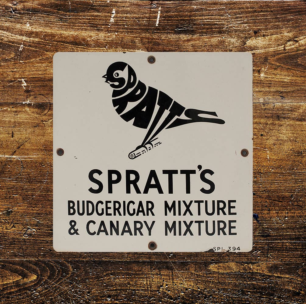spratts budgerigar mixture bird | Metal Sign Plaque Square