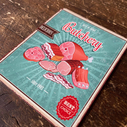 Butchery Butchers Meat | Metal Sign Plaque