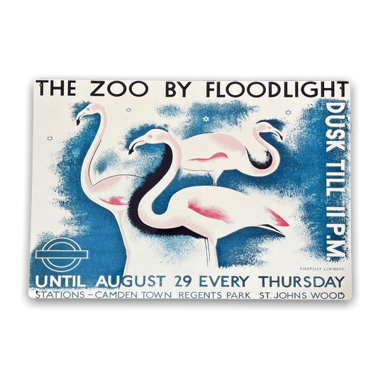 The Zoo By Floodlight Underground Metal Sign