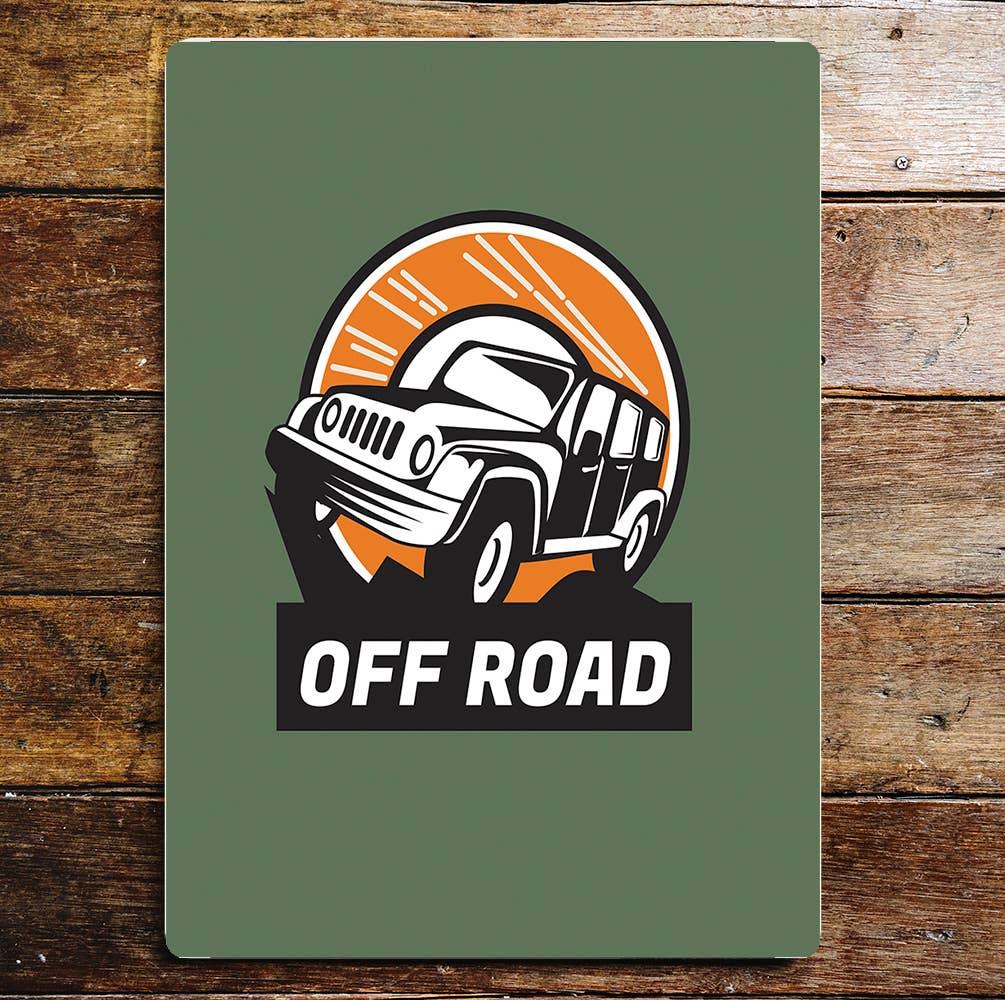 Off Roading Jeep | Metal Sign plaque