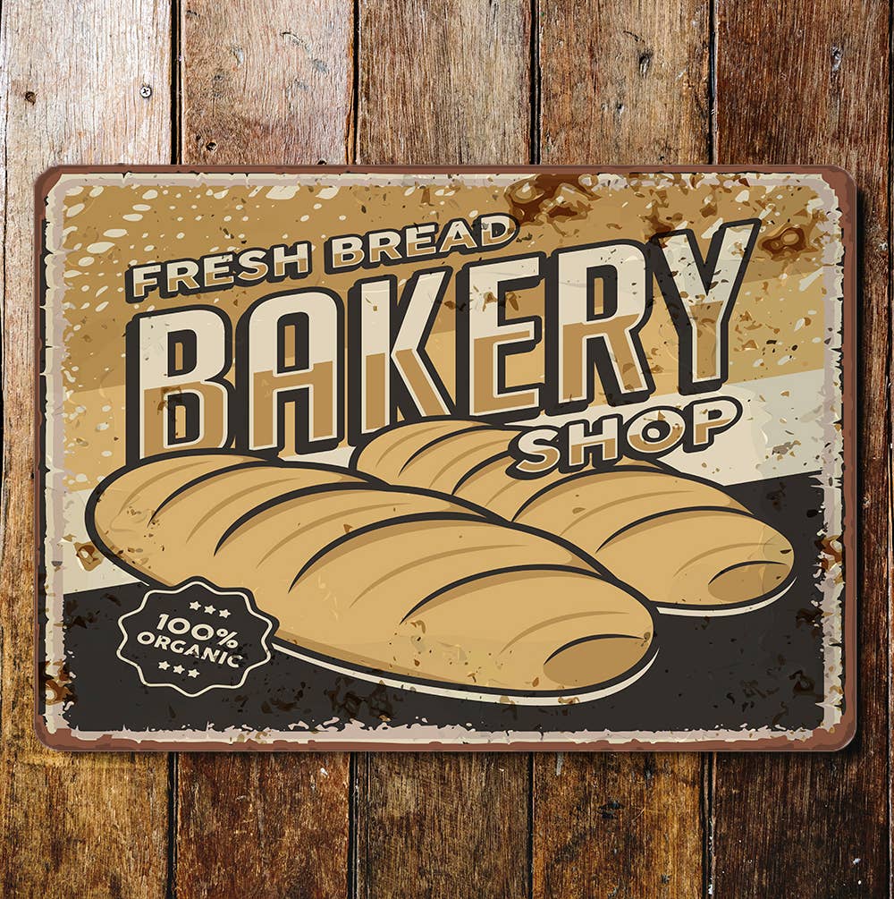 bakery shop bakery shop | Metal Wall Sign