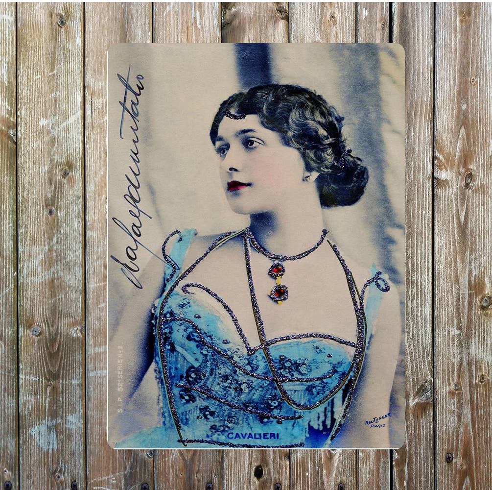 Italian operatic soprano vintage | Metal Sign Plaque