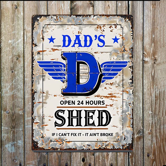 Dad's Shed Vintage | Father's Day | Metal Sign Plaque