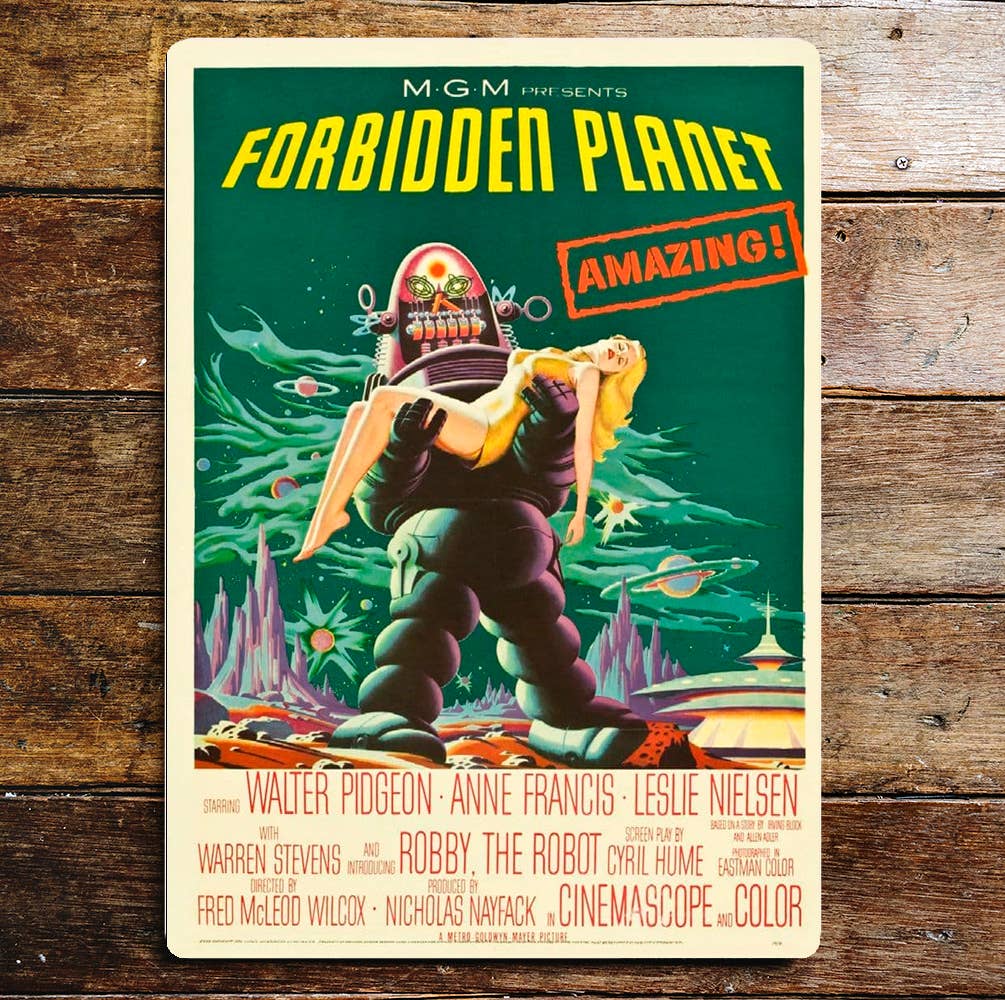 Forbidden Planet | Metal Movie Wall Sign