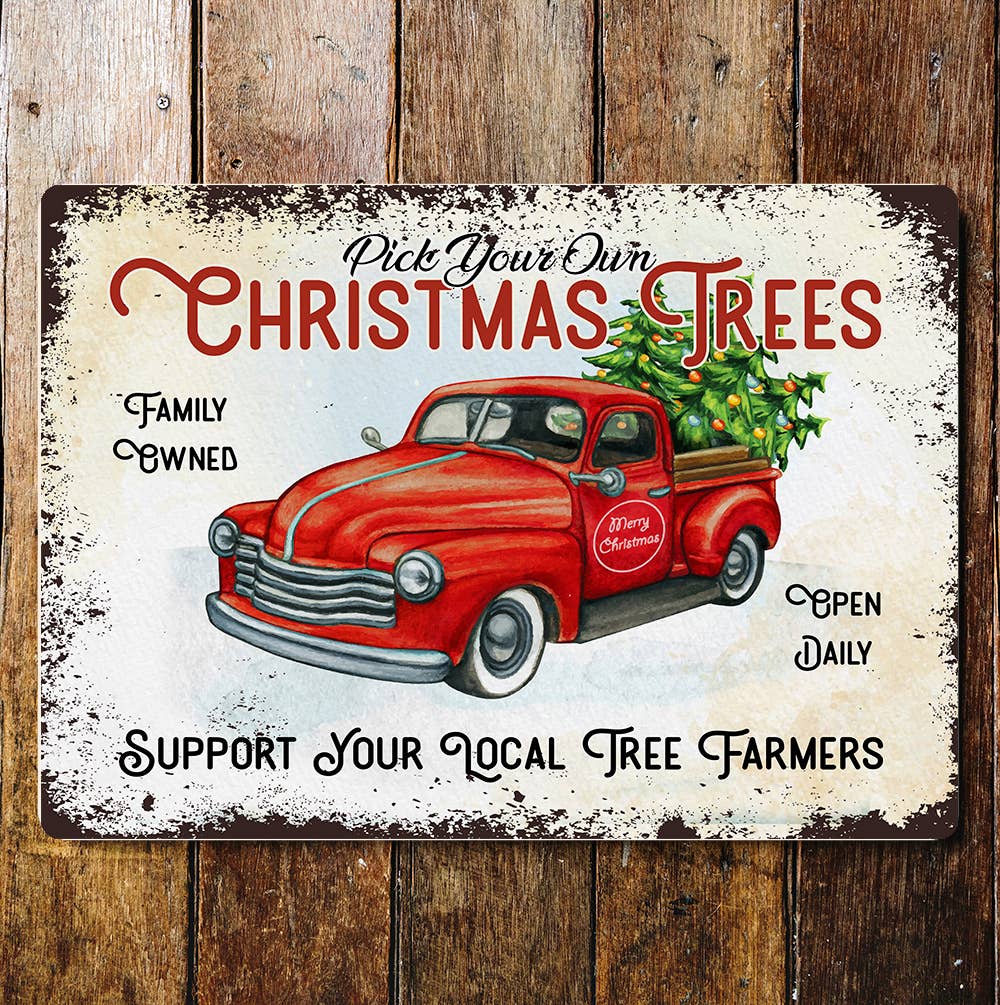 Christmas Tree Farm Wall | Metal Sign Plaque