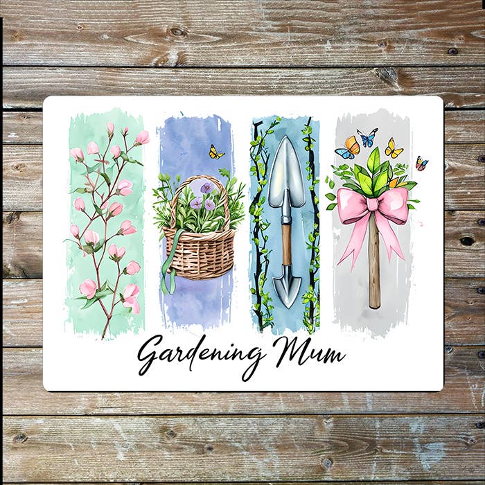 Garden Mum | Watercolour Illustration | Metal Sign Plaque