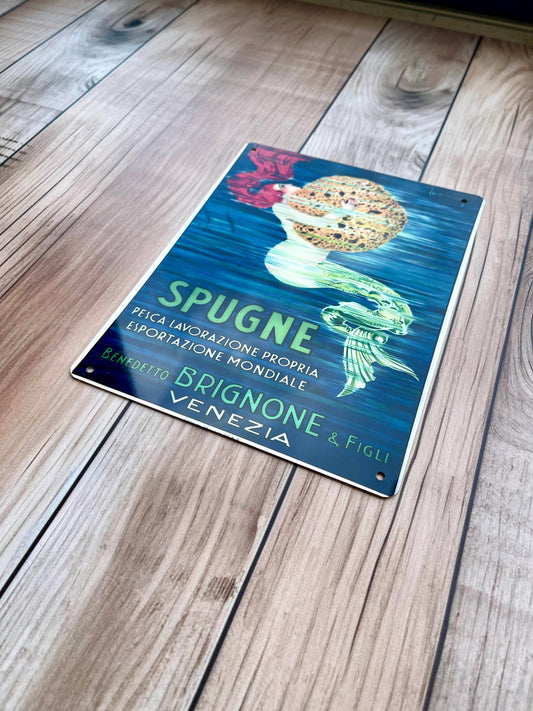 Advertising mermaid art Vintage | Metal Sign Plaque