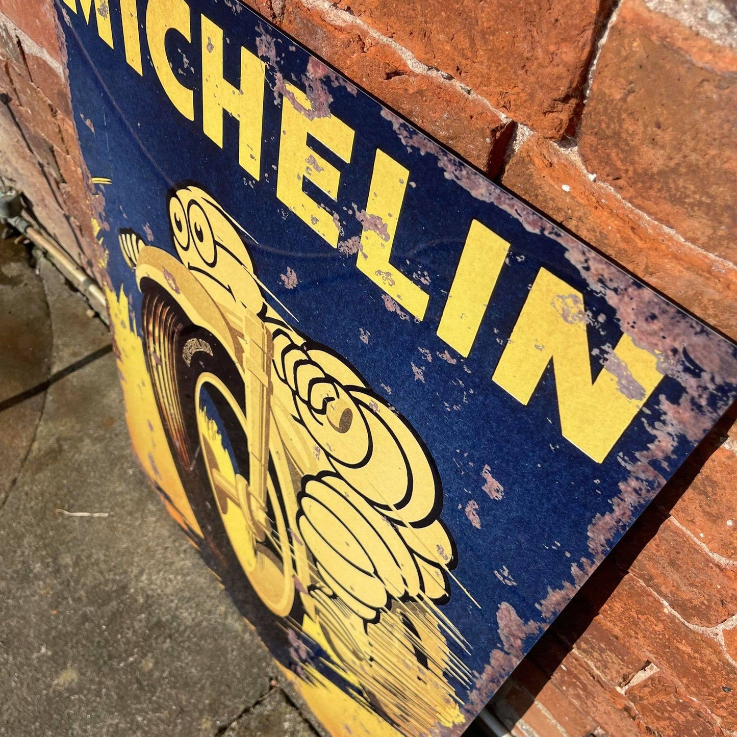 Michelin motorcycle Motor Bike Tires Meta Sign