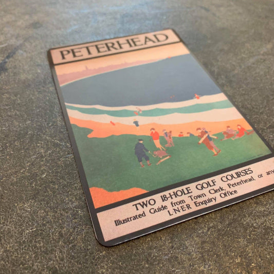 Peterhead two 18 hole golf coursed Metal Sign
