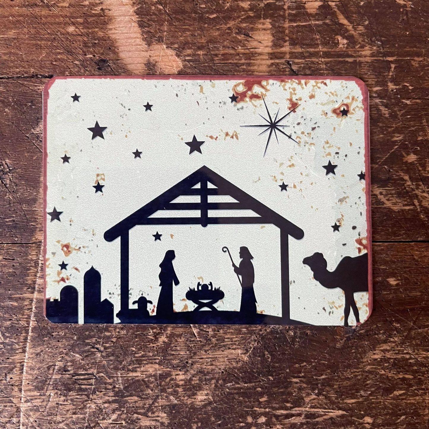Christmas Nativity | Metal Vintage Wall Sign