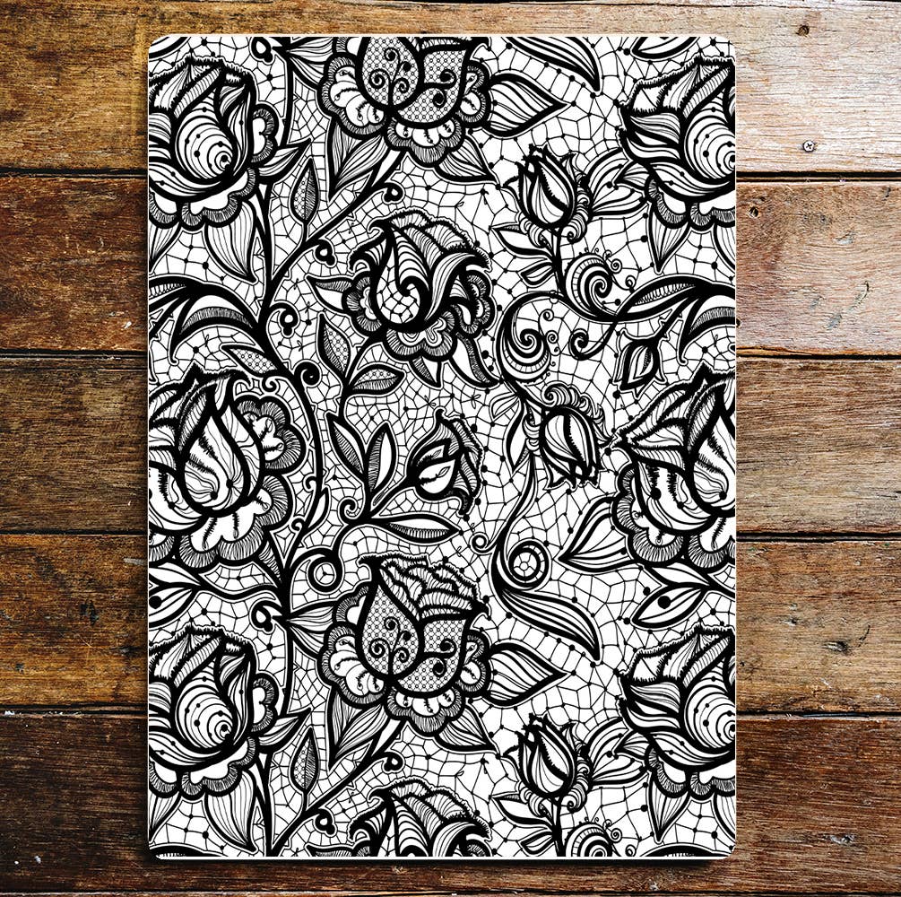 Black lace | Metal Sign Plaque